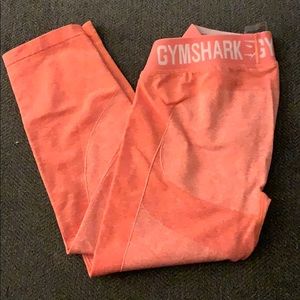 NWOT gymshark cropped flex leggings coral